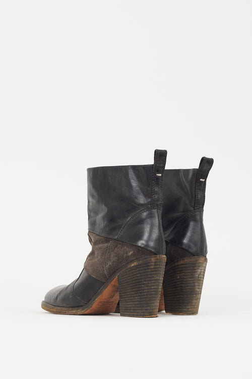 Maison Margiela Black & Brown Leather Boot