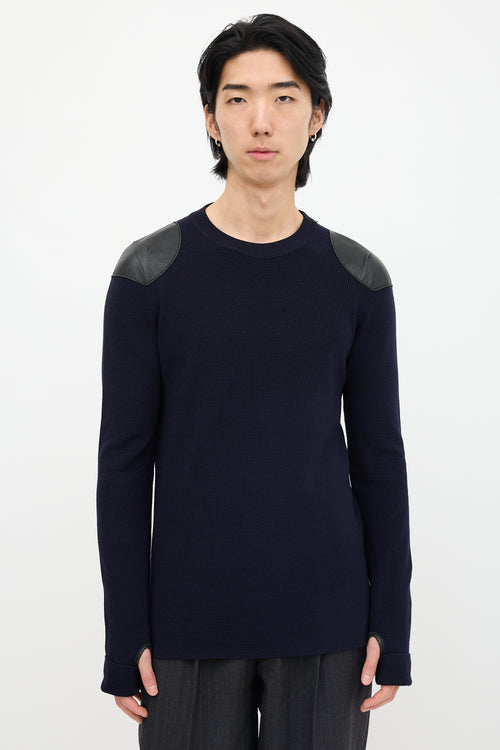 Maison Margiela FW 2015 Leather Panel Sweater