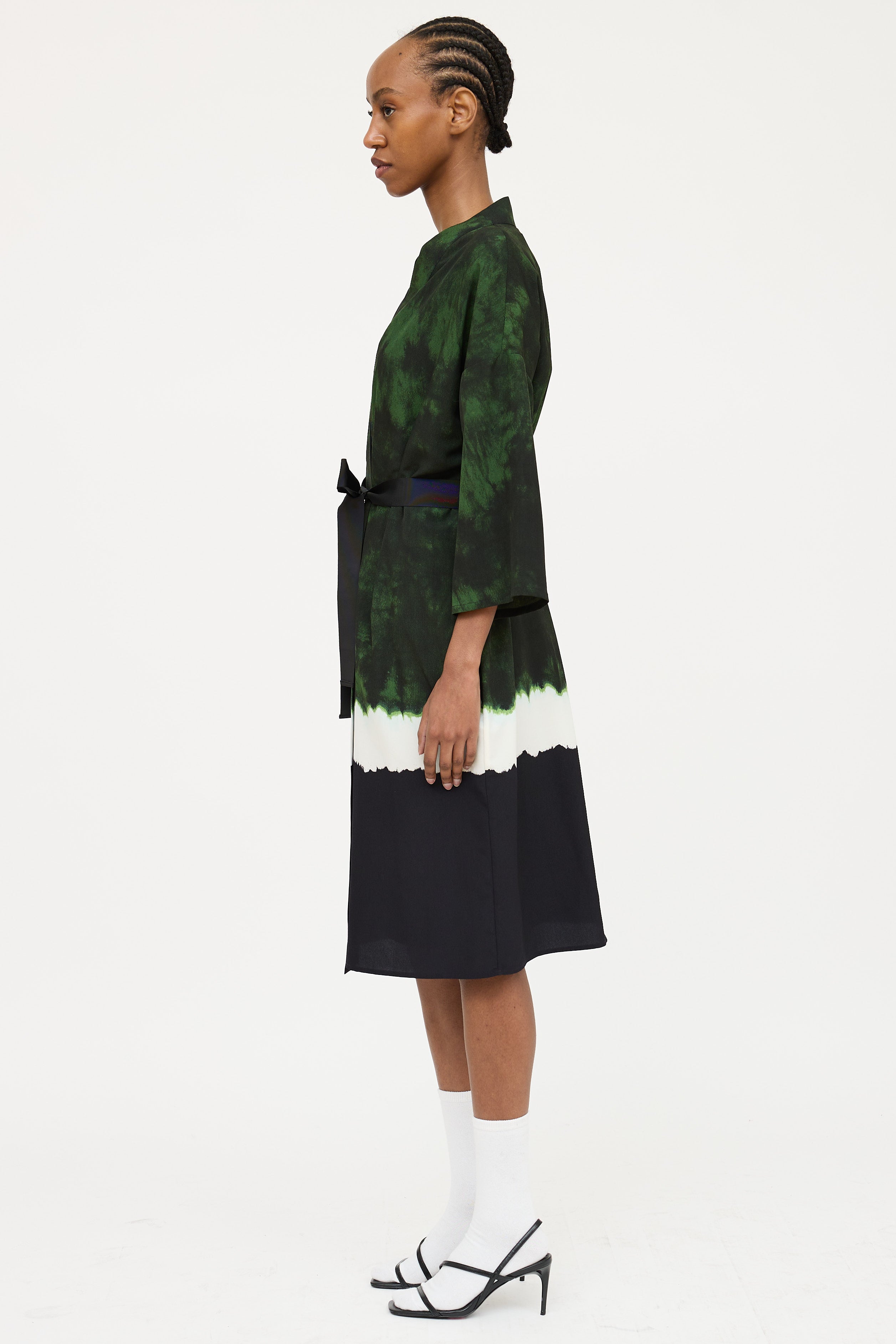 Acne Studios Tie Dye Belted Cardigan