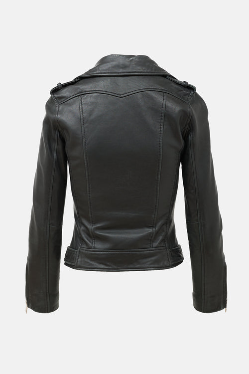 Maje Leather Biker Jacket