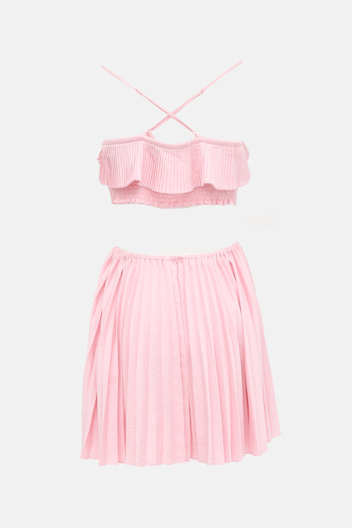 Maje Pleated Mini Dress