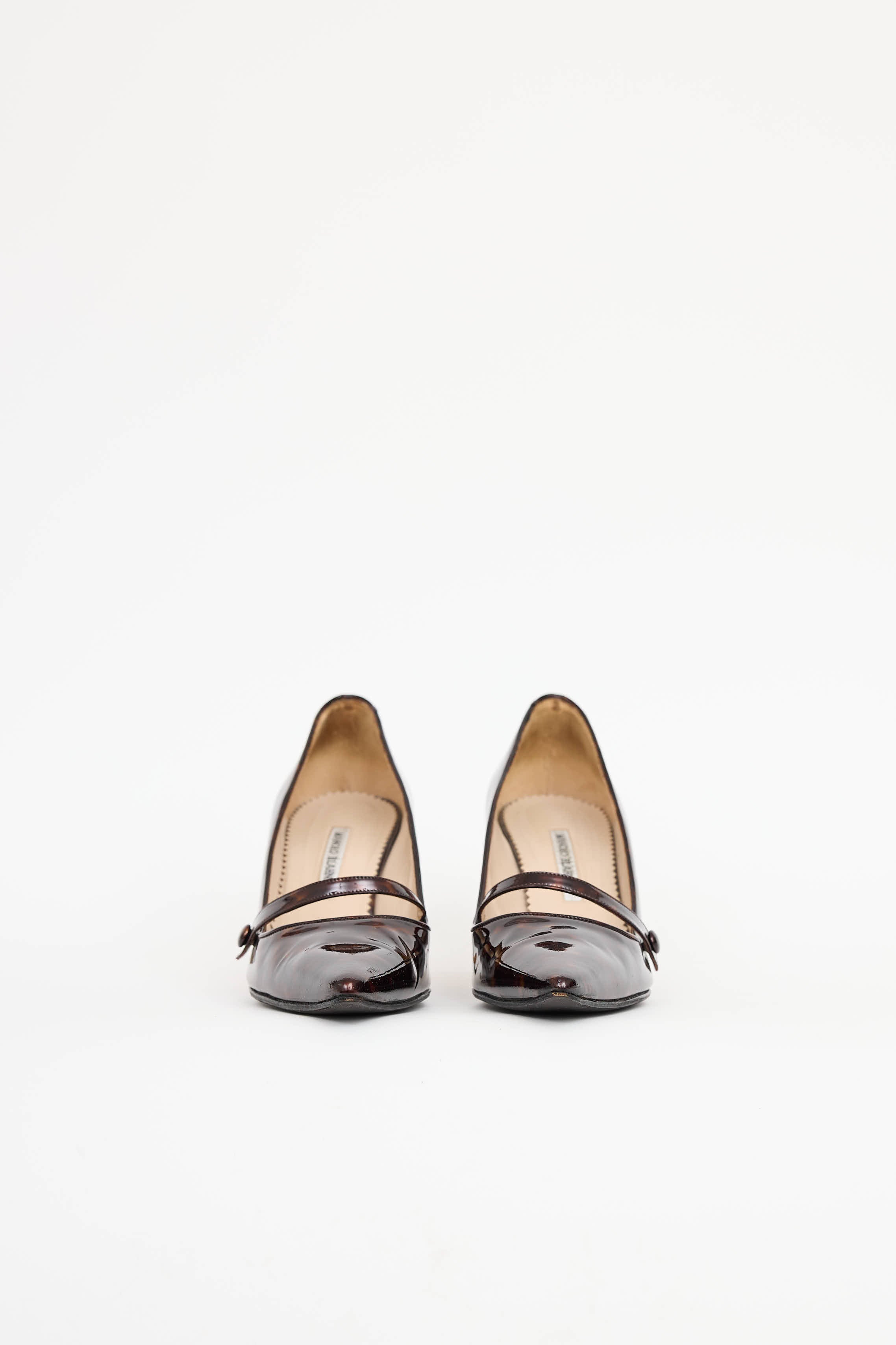 Manolo BlahnikPatent Mary Jane Pump