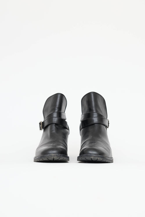 Manolo Blahnik Buckle Ankle Boot