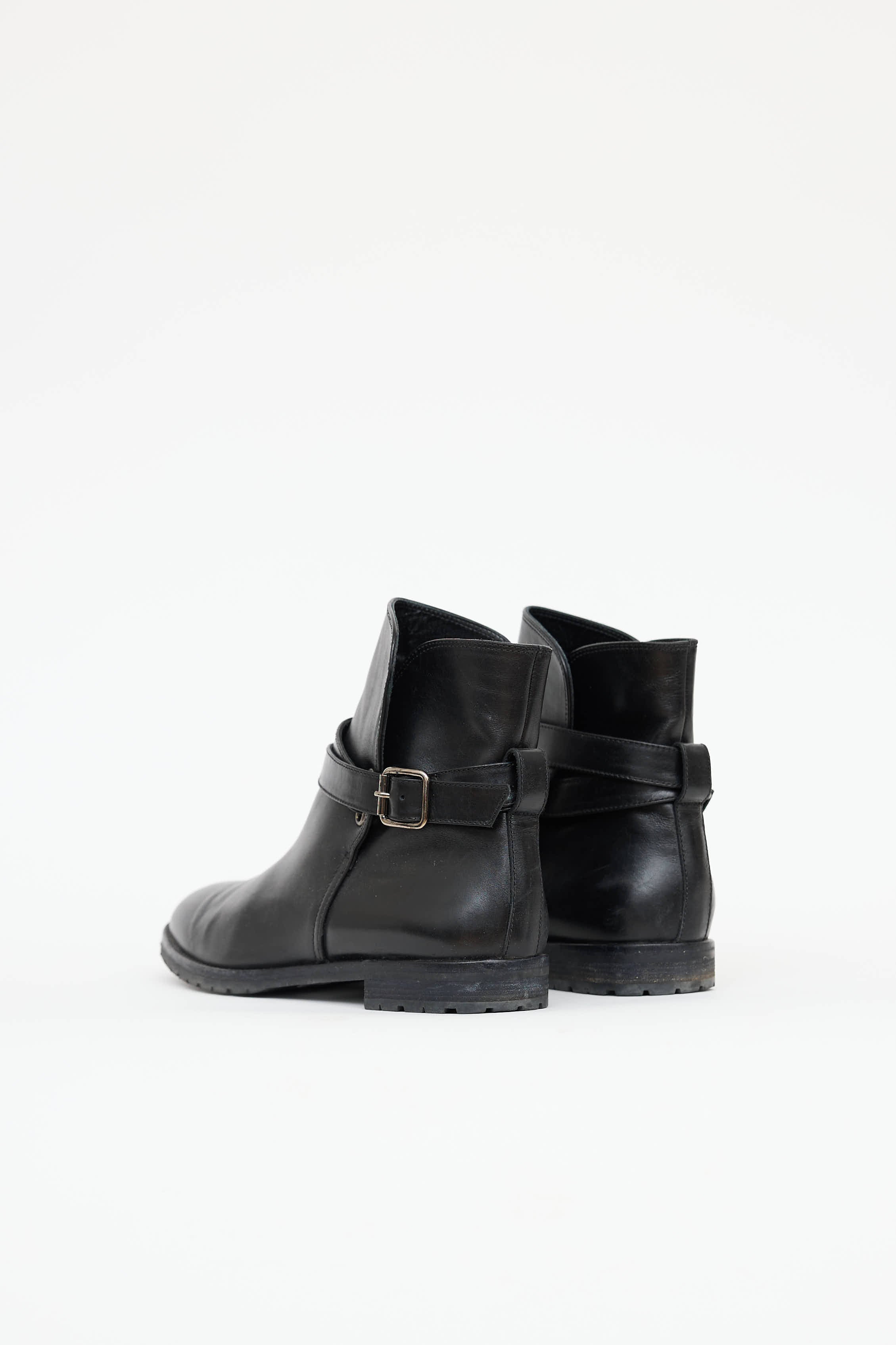 Manolo Blahnik Buckle Ankle Boot