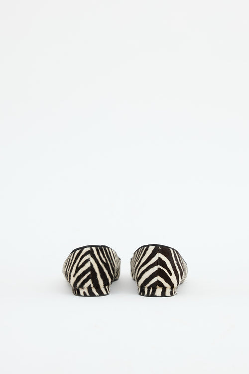 Manolo Blahnik Printed Hair Flat