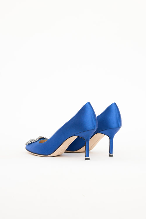 Manolo Blahnik Satin Hangisi Pump