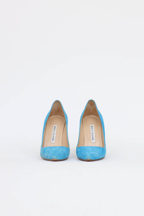 Manolo Blahnik Suede BB Pump
