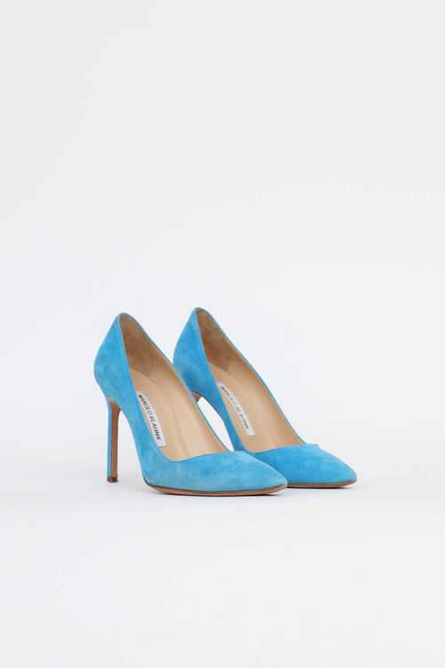 Manolo Blahnik Suede BB Pump