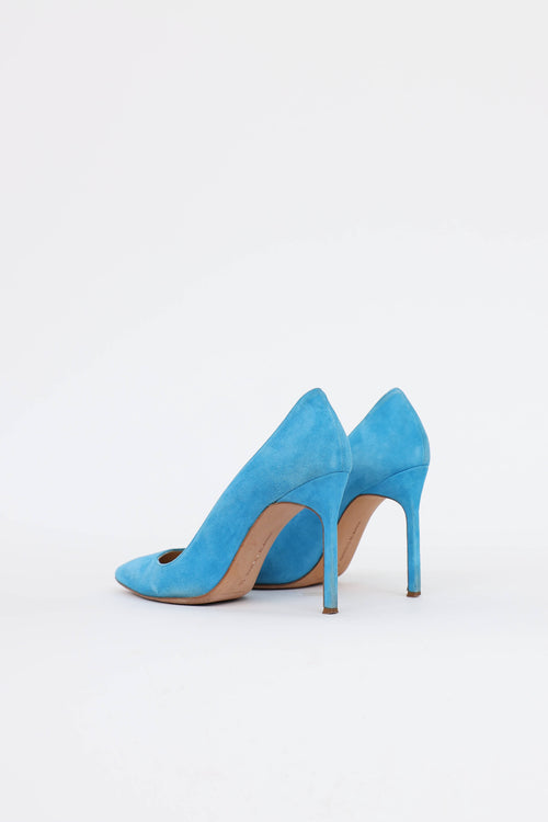Manolo Blahnik Suede BB Pump