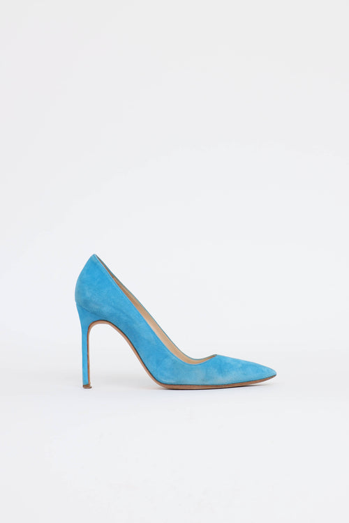Manolo Blahnik Suede BB Pump
