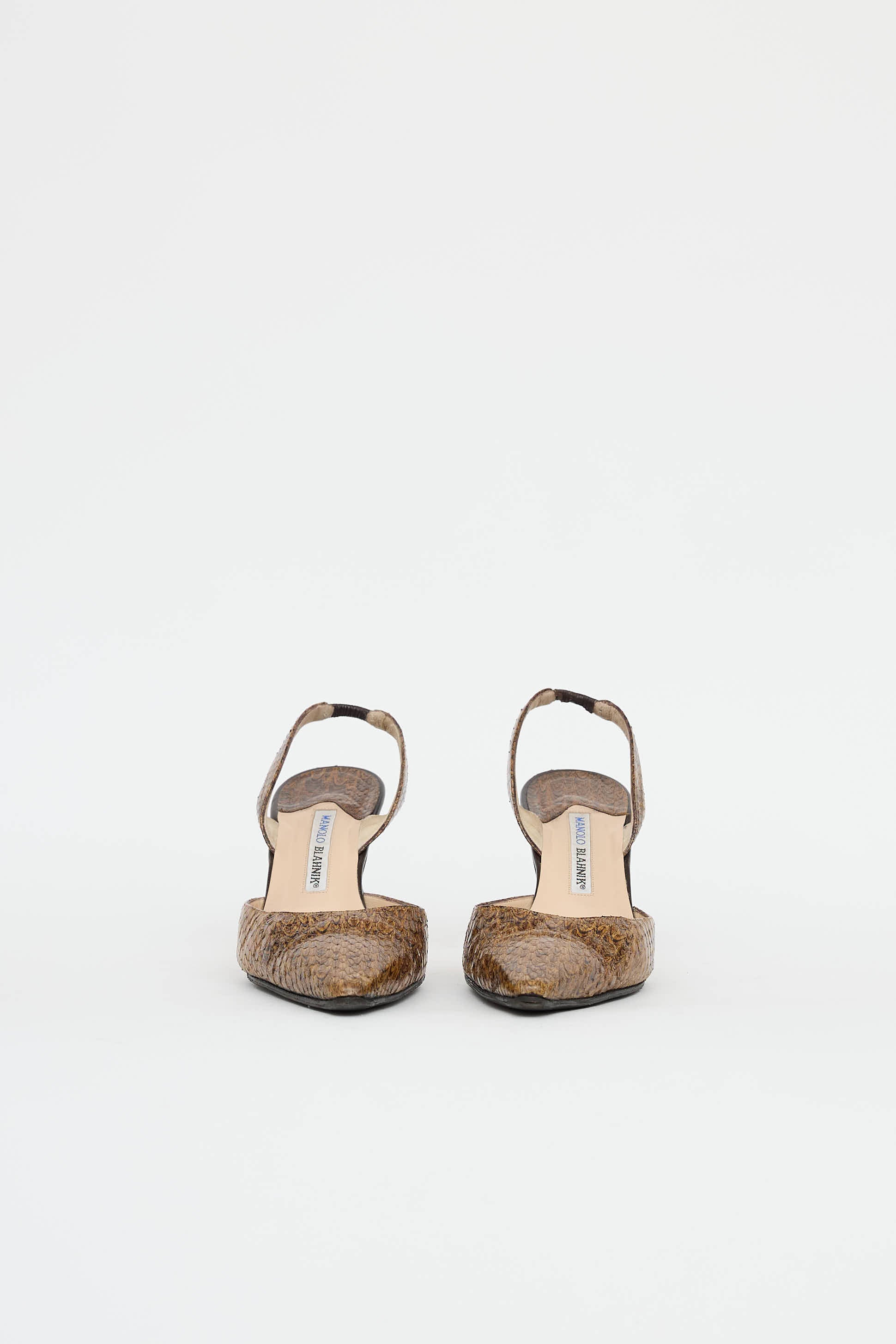 Manolo Blahnik Exotic Slingback Pump