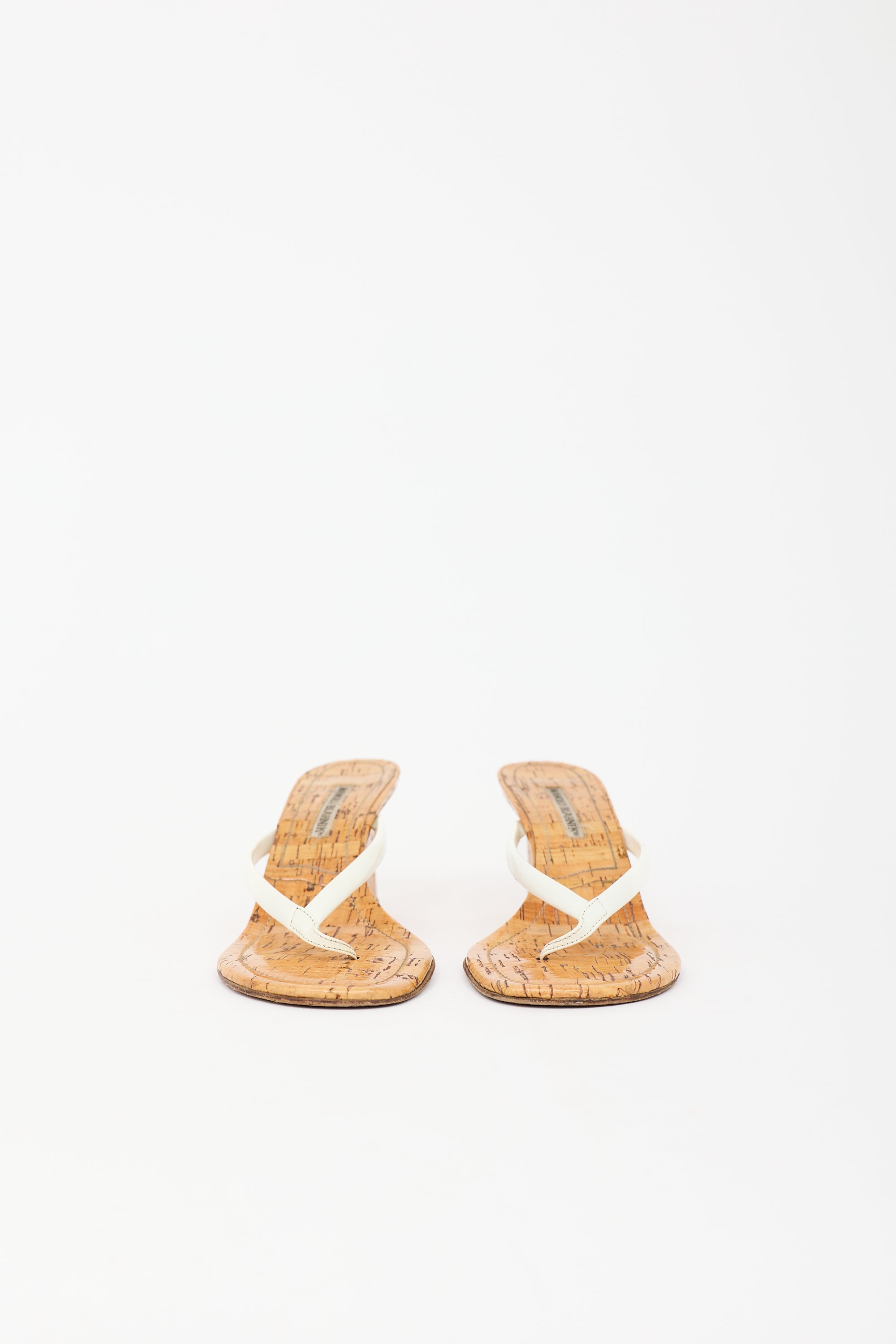Manolo Blahnik Cork Wedge Sandal