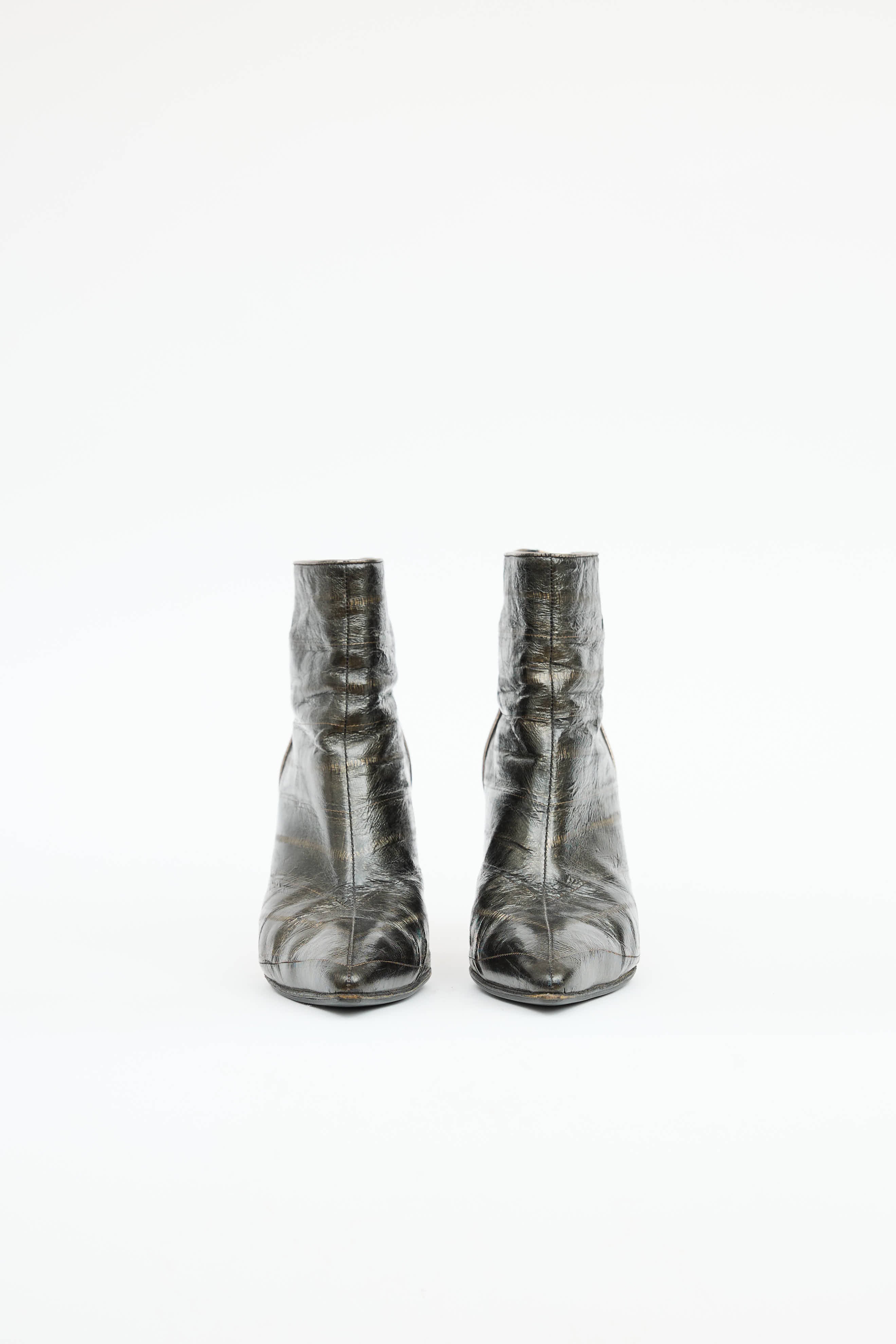 Manolo Blahnik Textured Ankle Boot