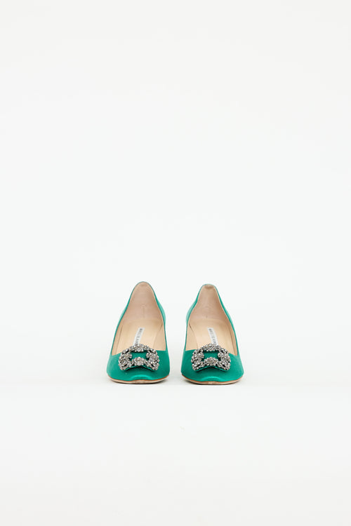 Manolo Blahnik Satin Hangisi Pump