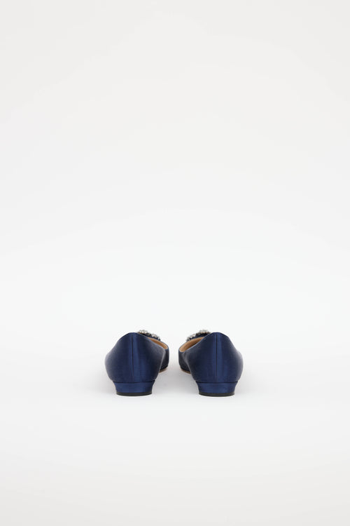 Manolo Blahnik Satin Hangisi Flat