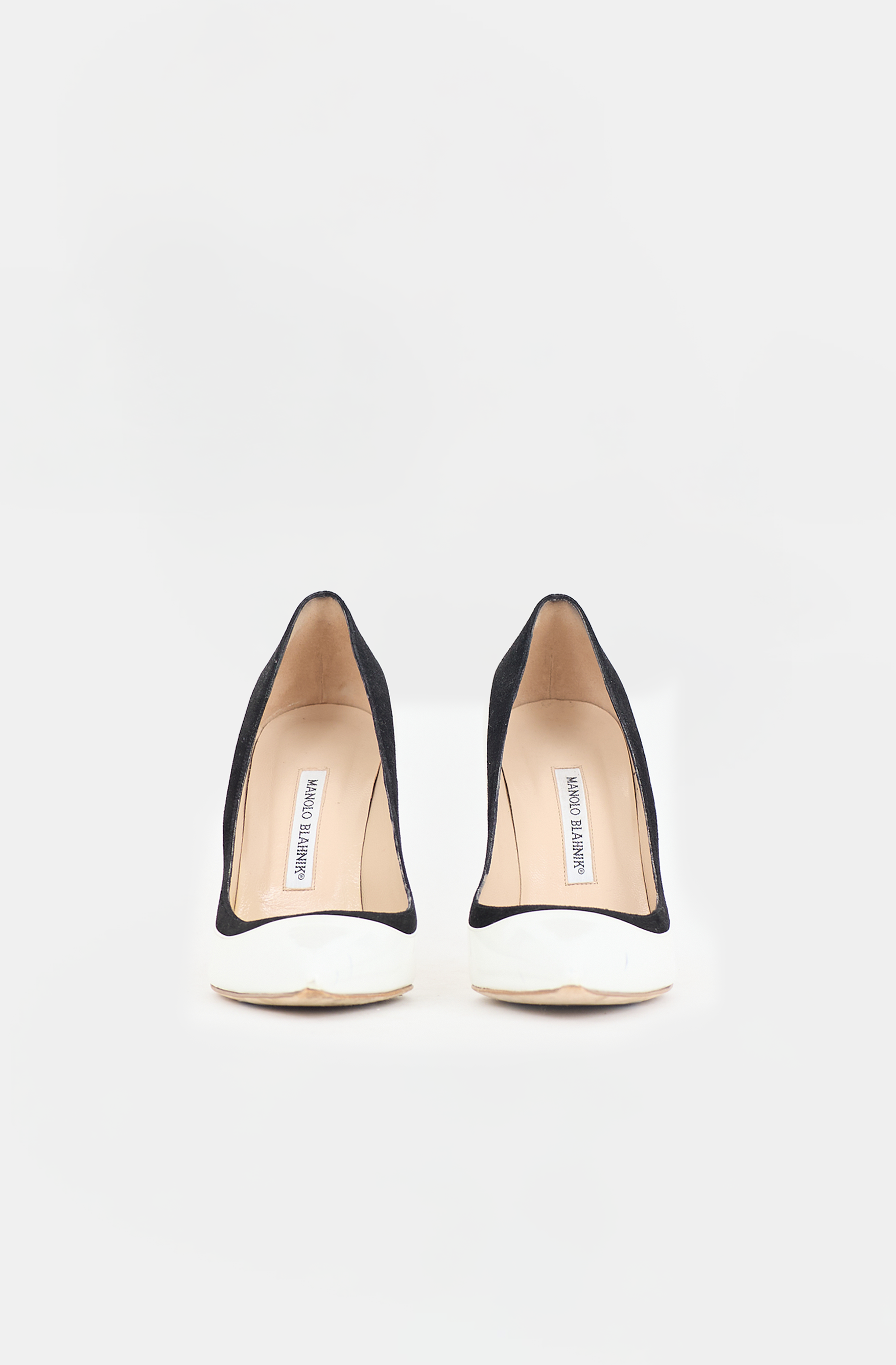 Manolo Blahnik Patent Trimmed Pump