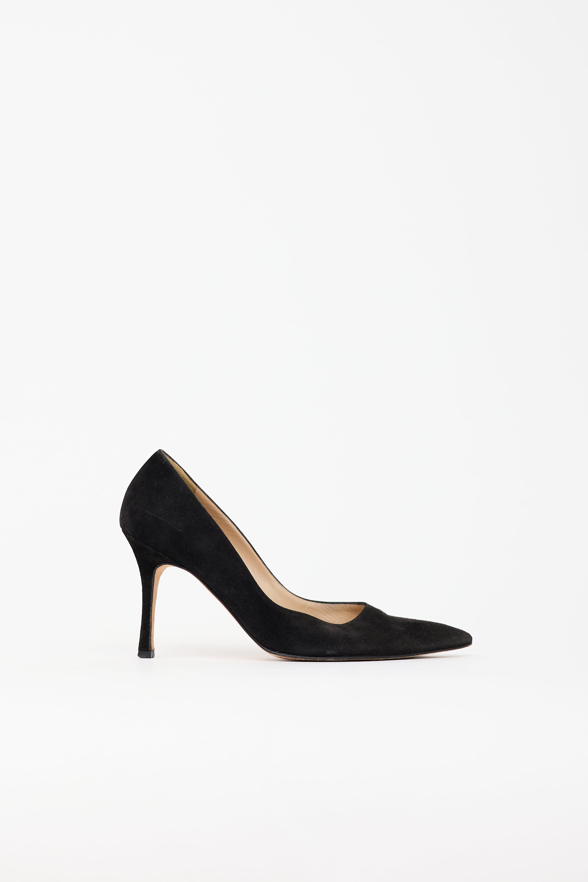 Manolo Blahnik Suede BB Pump