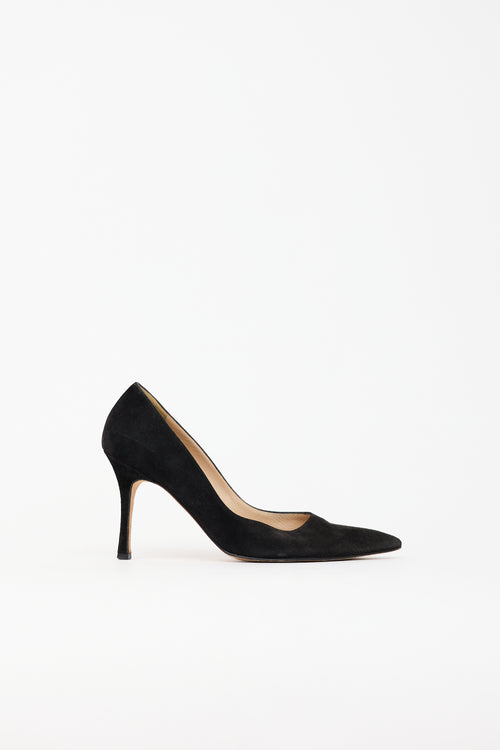 Manolo Blahnik Suede BB Pump