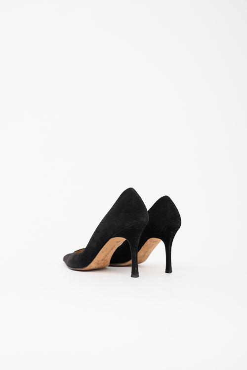 Manolo Blahnik Suede BB Pump