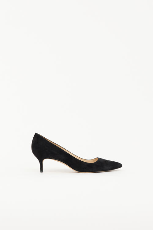 Manolo Blahnik Suede BB Pump