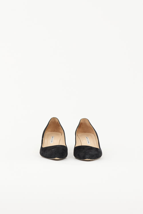Manolo Blahnik Suede BB Pump