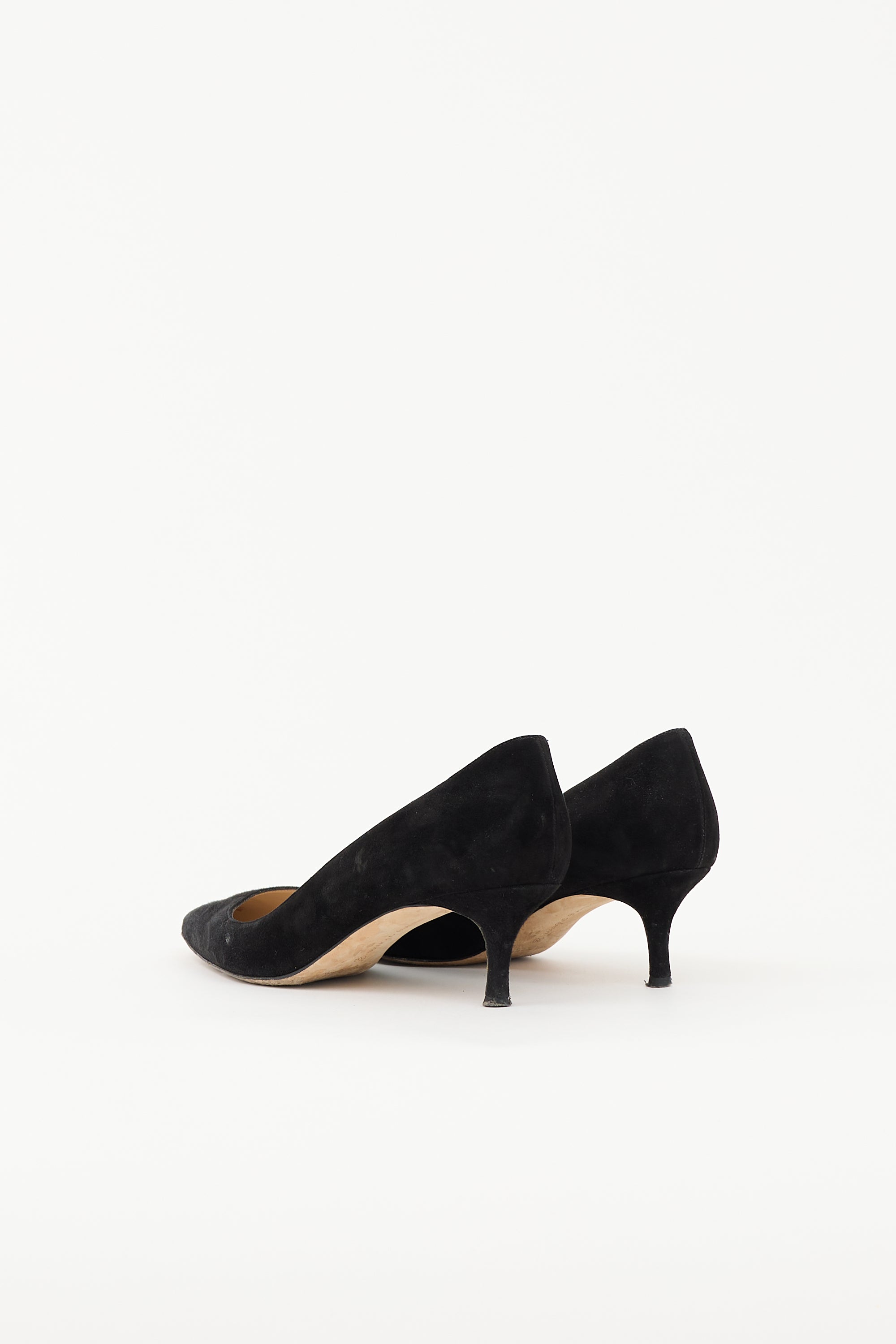 Manolo Blahnik Suede BB Pump
