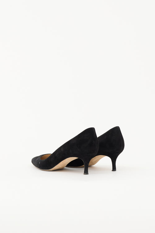 Manolo Blahnik Suede BB Pump