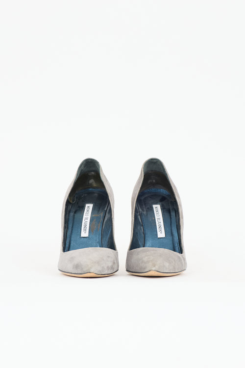 Manolo Blahnik Suede BB Pump