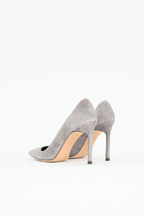 Manolo Blahnik Suede BB Pump