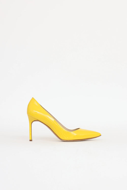 Manolo Blahnik Patent Point Toe Pump