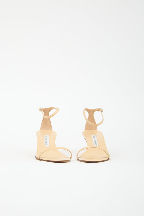 Manolo Blahnik Leather Chaos Sandal