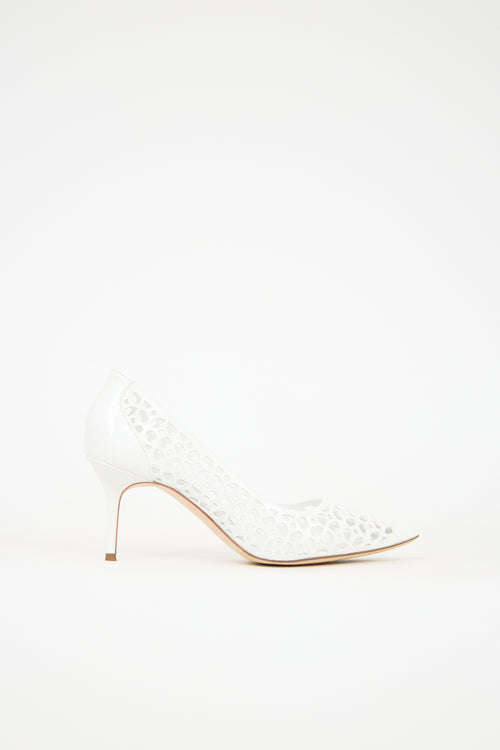 Manolo Blahnik Patent BB Laserato Heel