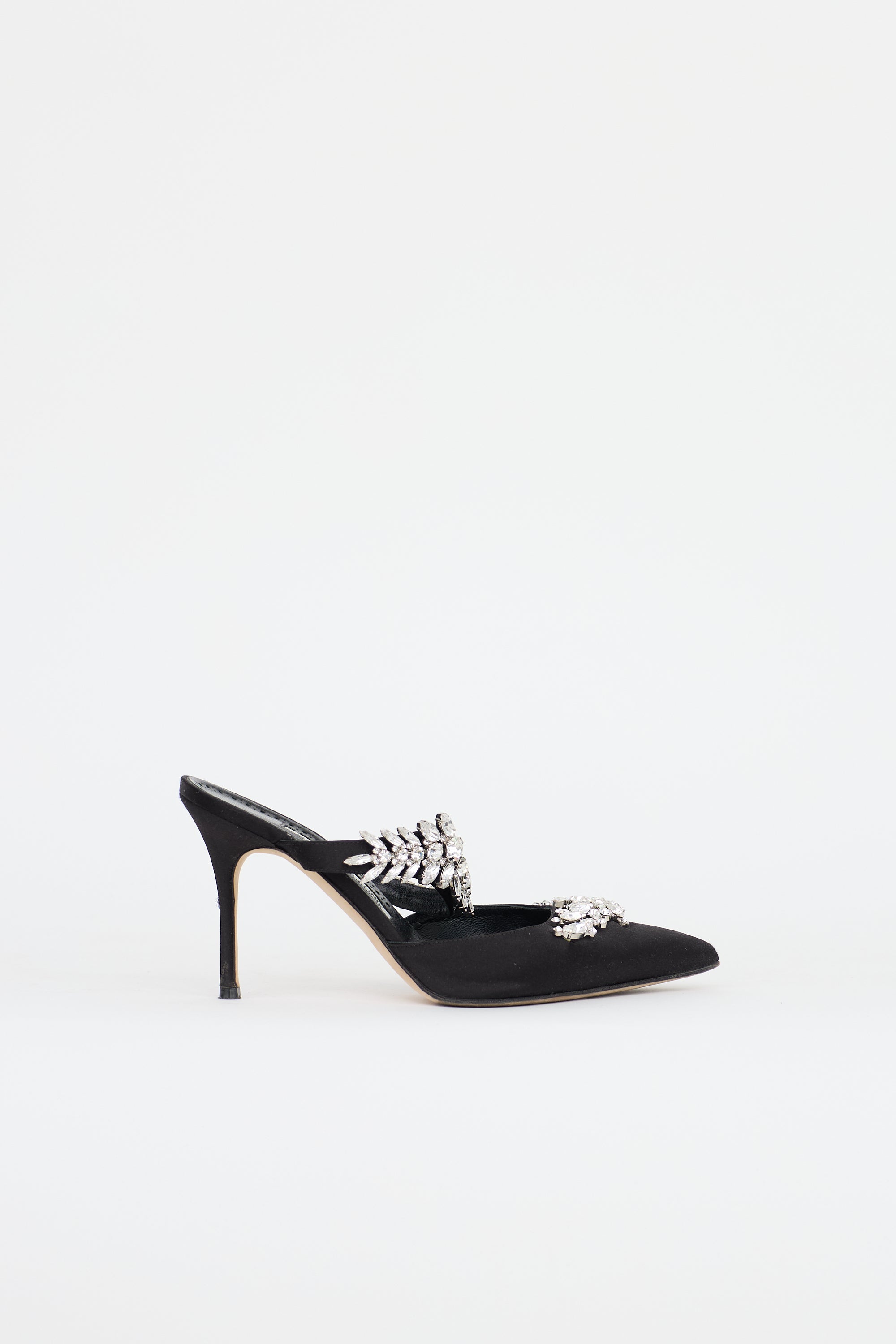 Manolo Blahnik Satin Lurum Mule
