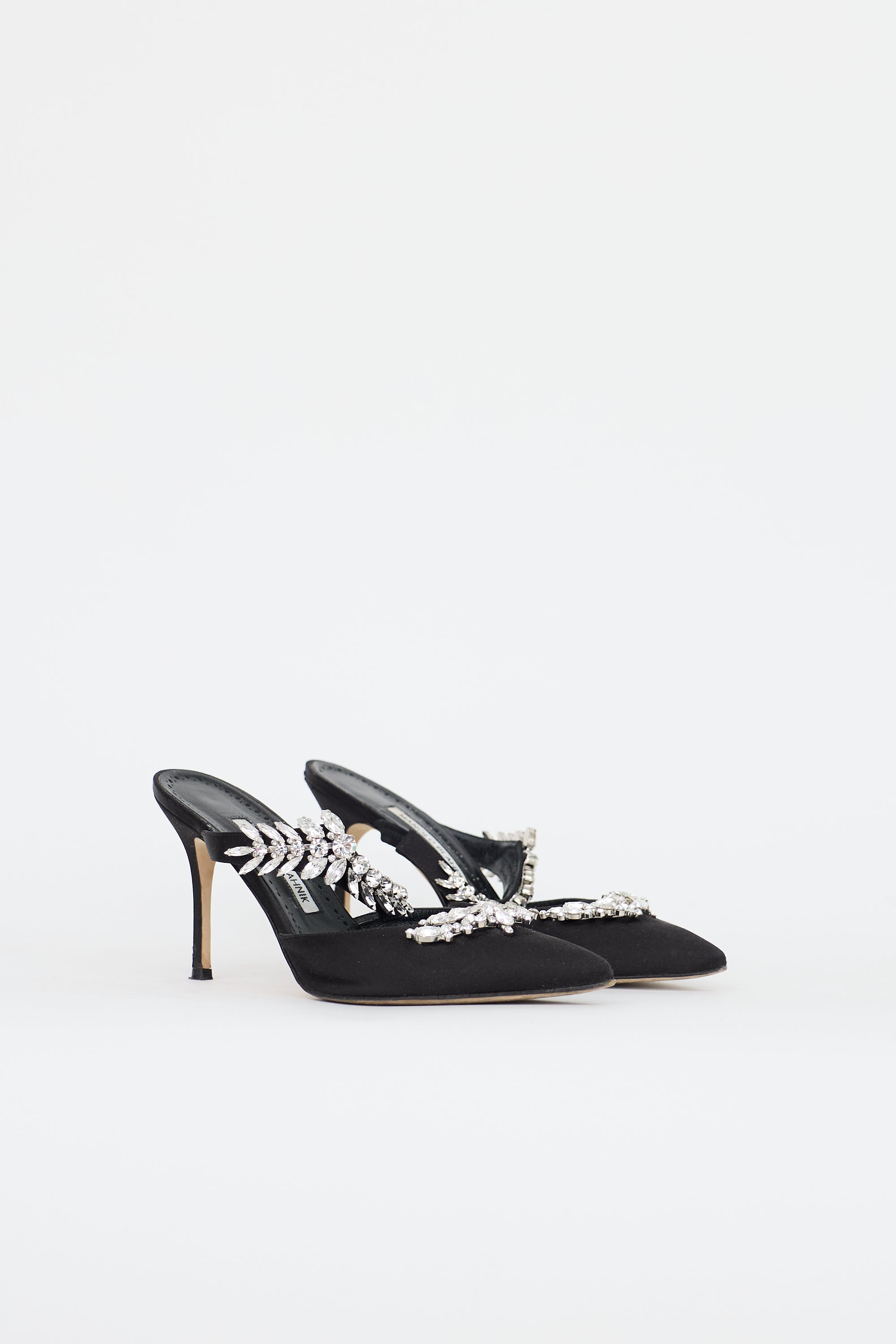Manolo Blahnik Satin Lurum Mule