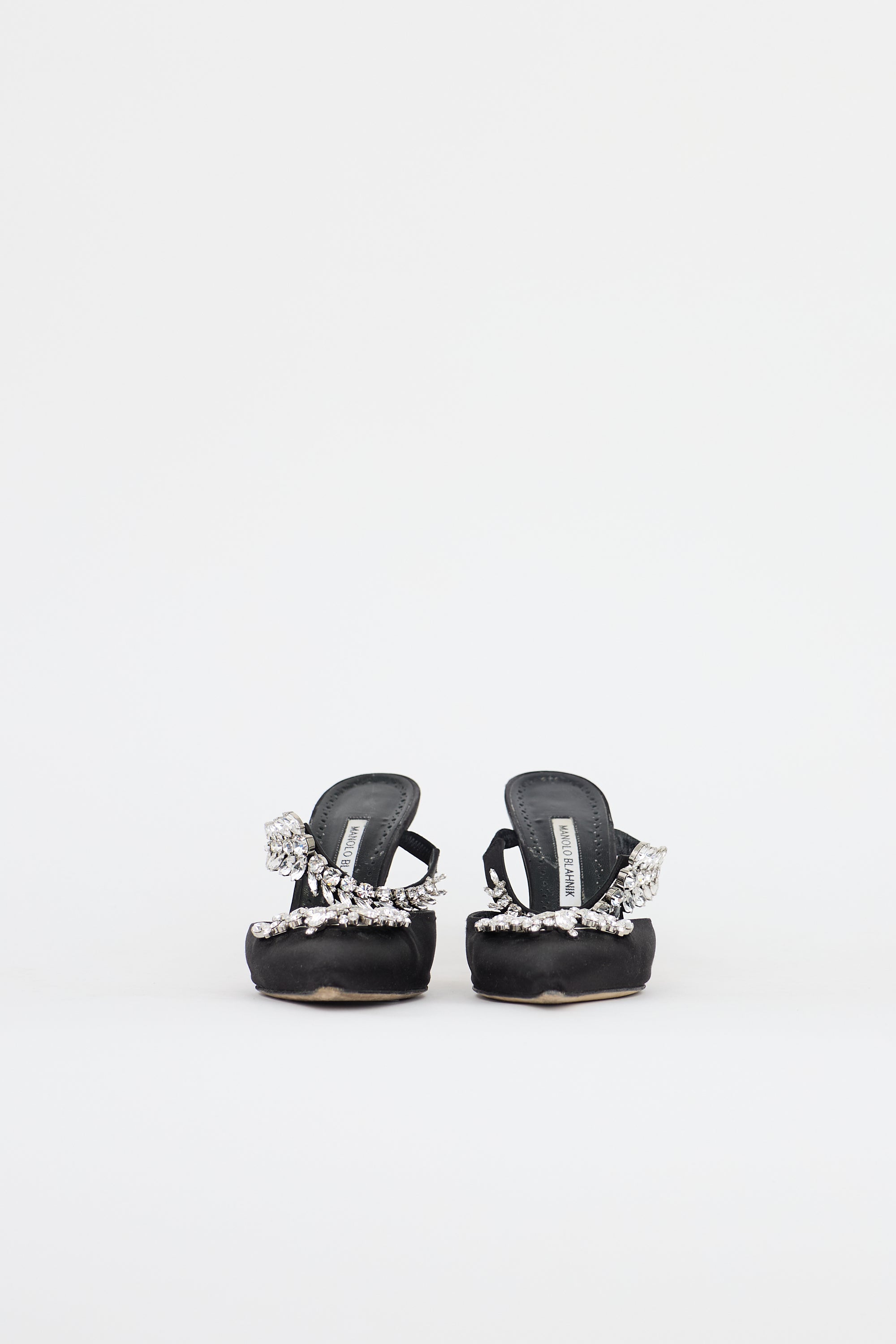 Manolo Blahnik Satin Lurum Mule