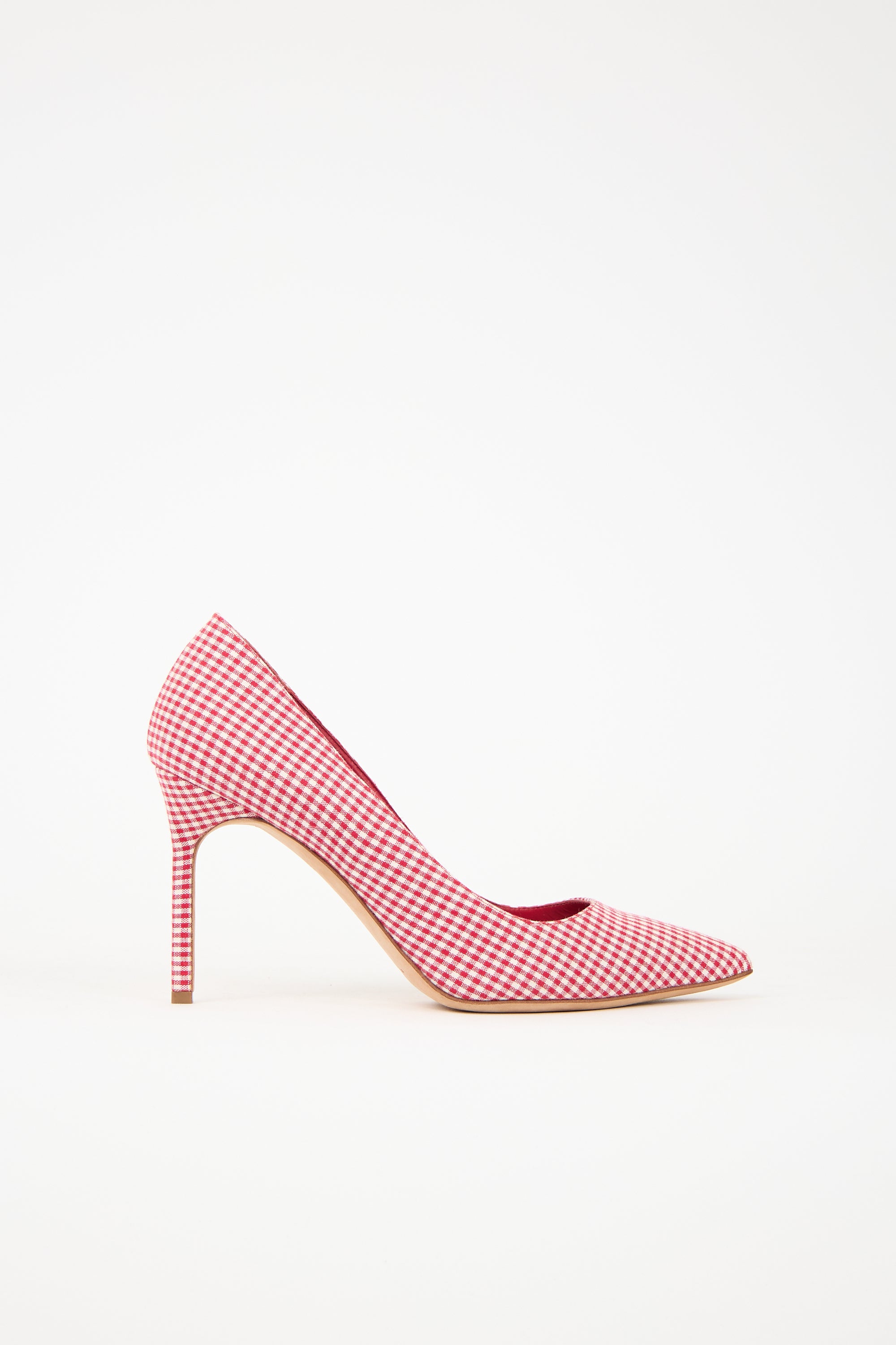 Manolo Blahnik Gingham BB Pump