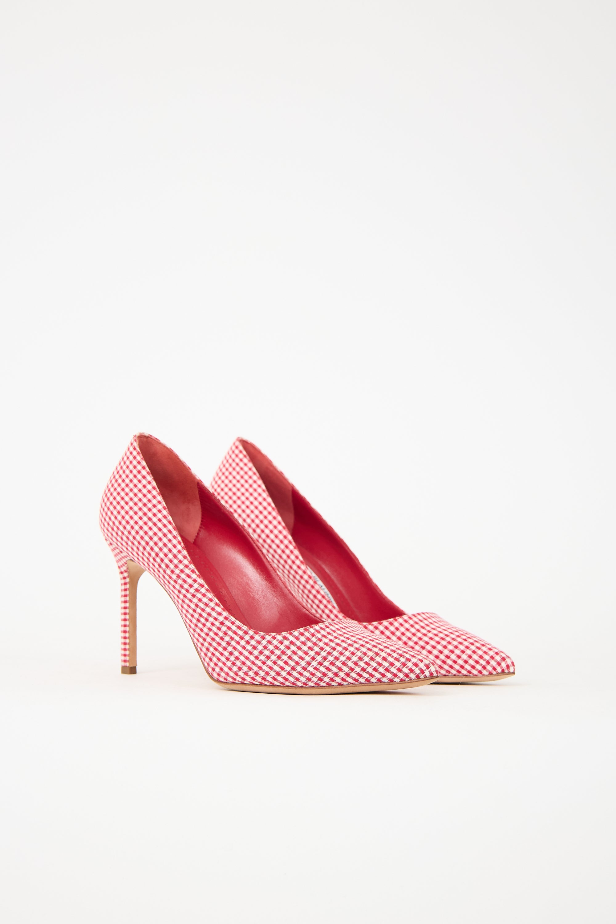 Manolo Blahnik Gingham BB Pump