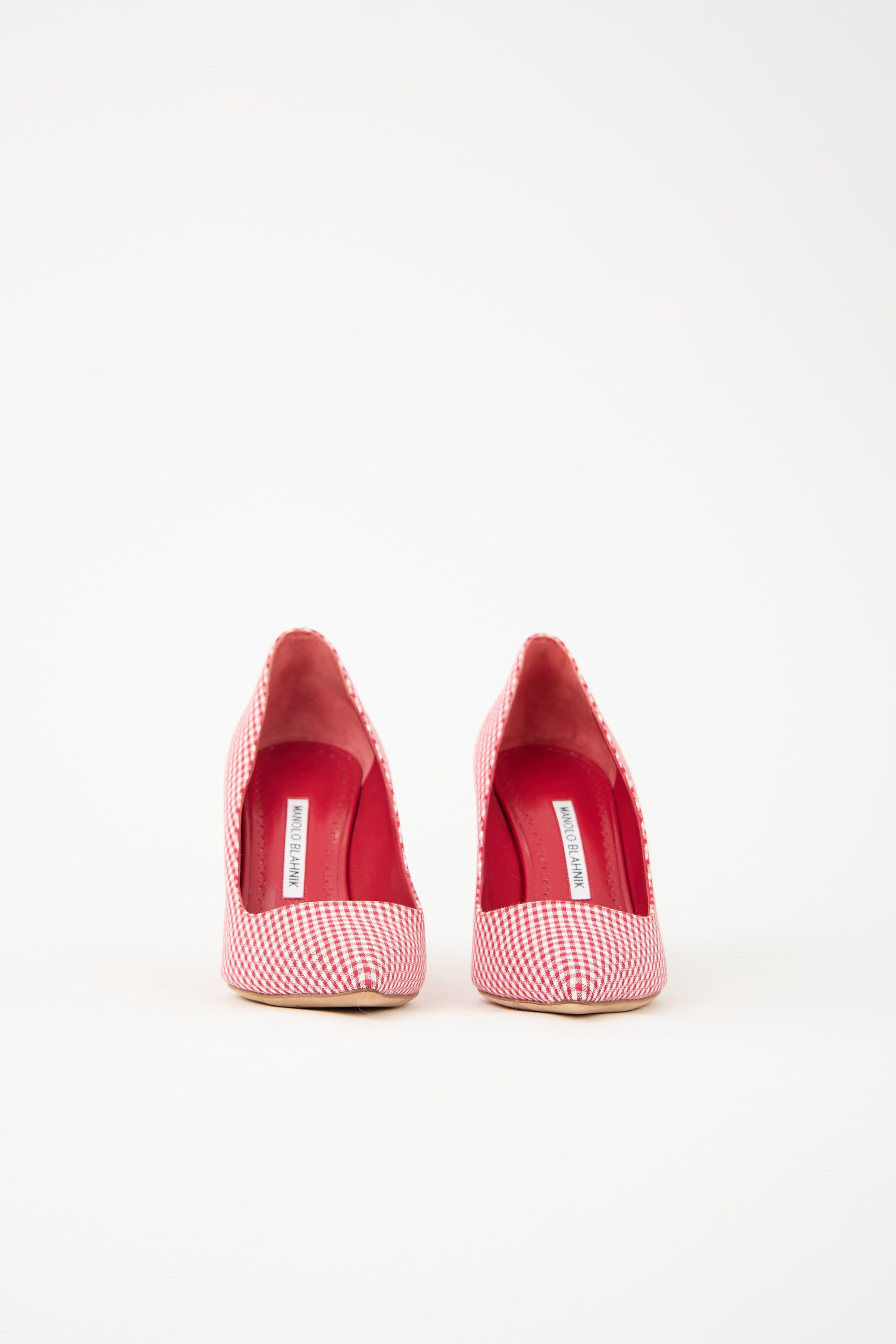Manolo Blahnik Gingham BB Pump