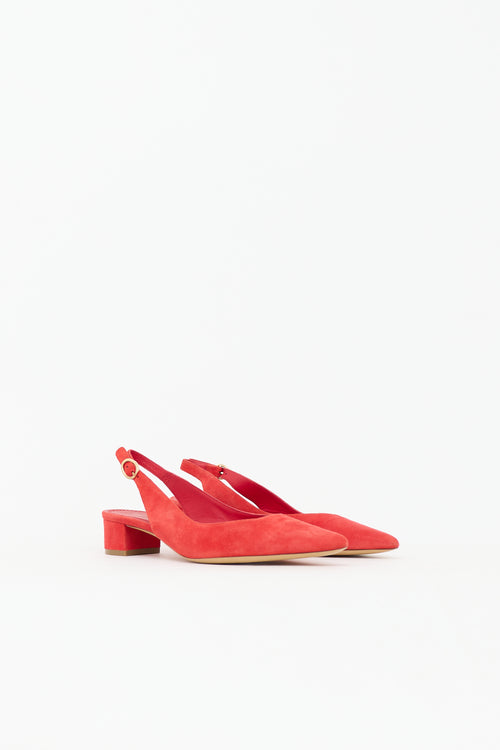 Mansur Gavriel Suede Slingback Heel