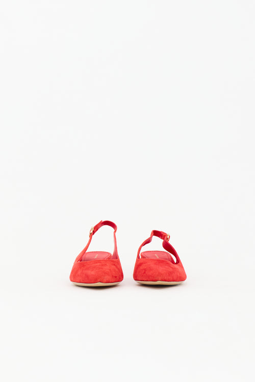 Mansur Gavriel Suede Slingback Heel
