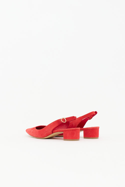 Mansur Gavriel Suede Slingback Heel