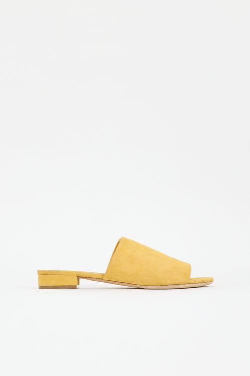 Mansur Gavriel Suede Flat Mule