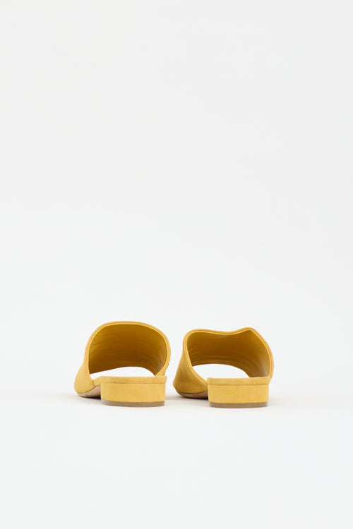 Mansur Gavriel Suede Flat Mule