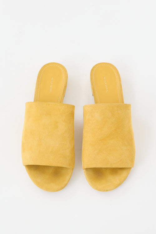 Mansur Gavriel Suede Flat Mule
