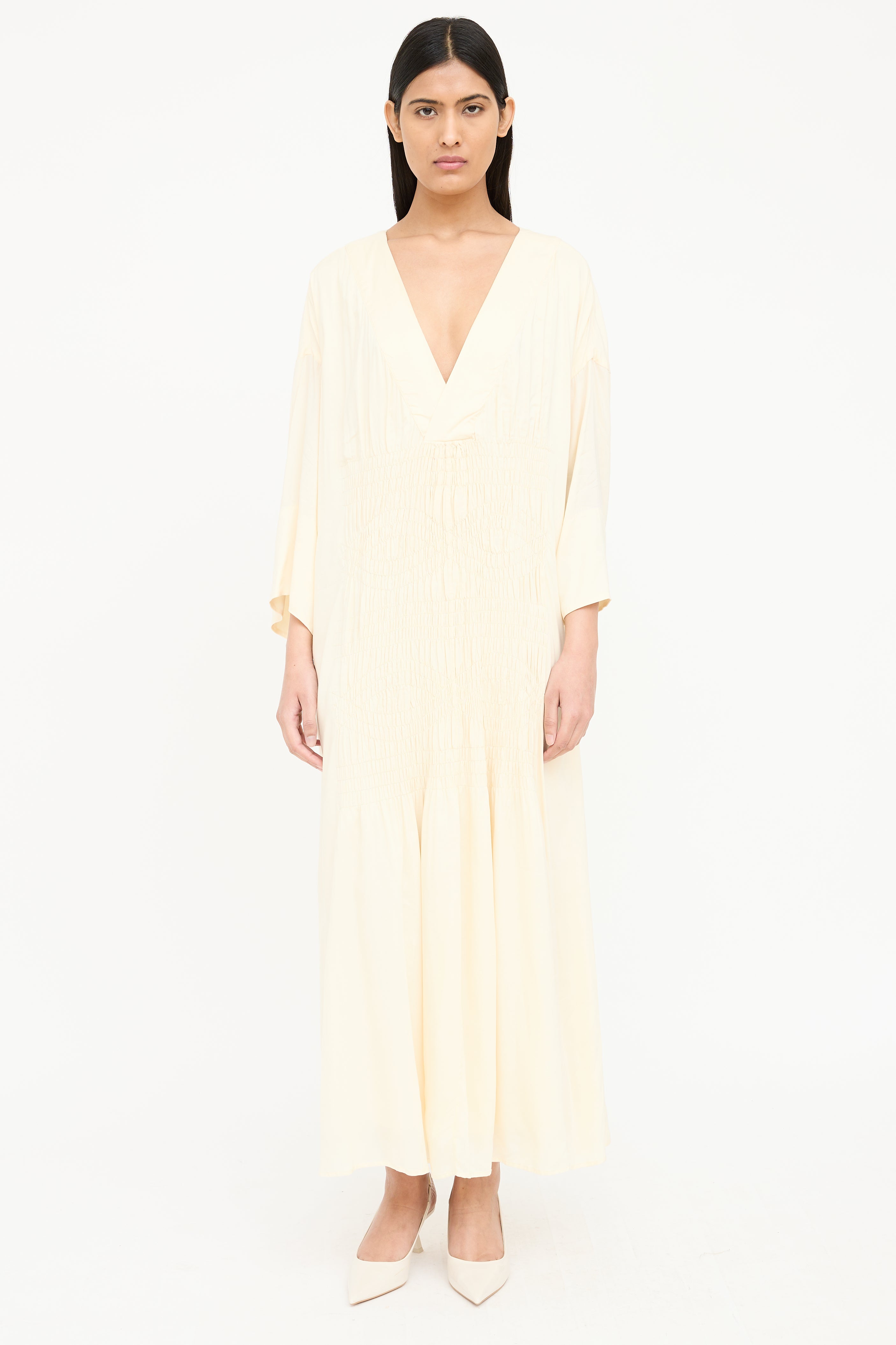 Mara Hoffman Smocked Panel Dress