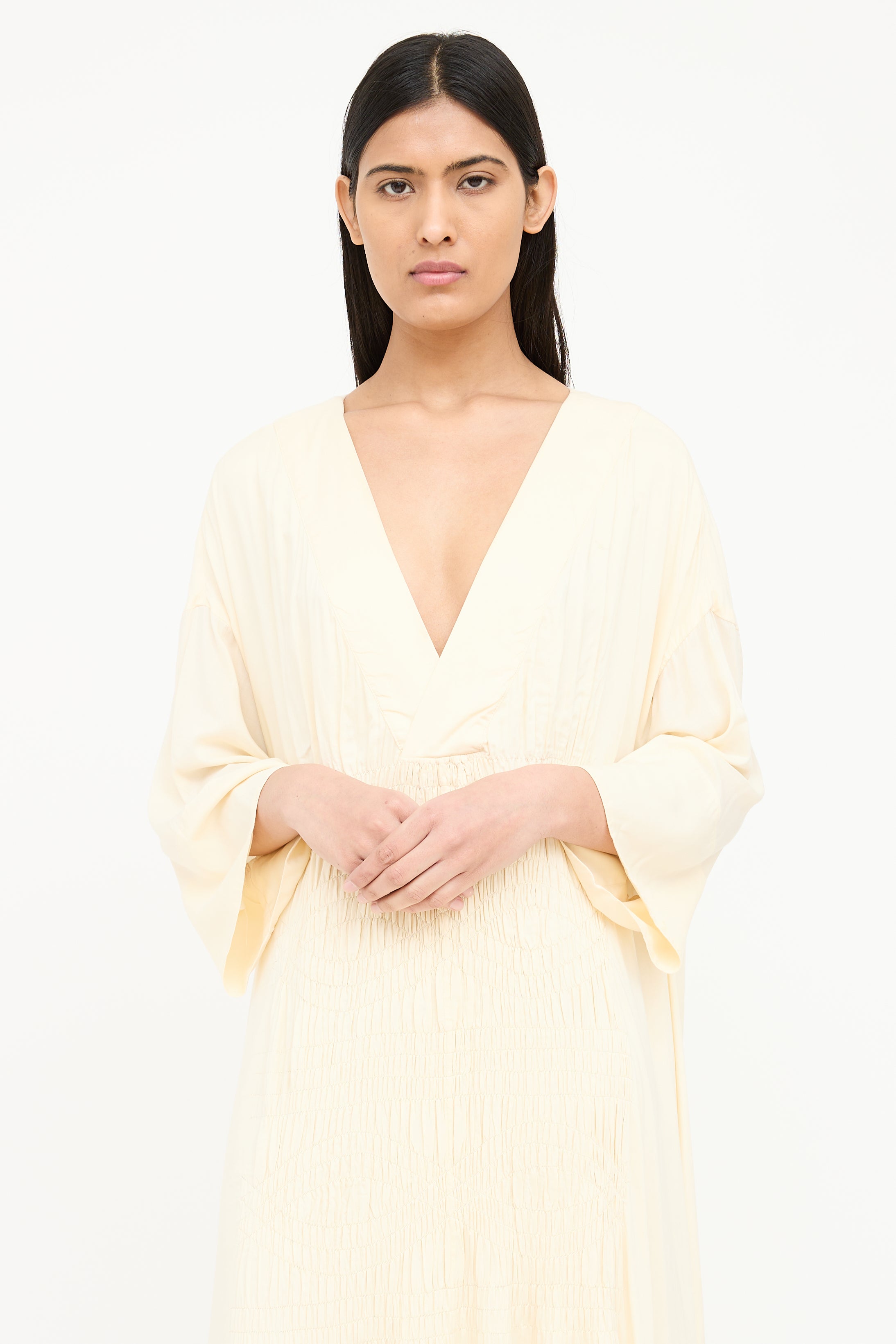Mara Hoffman Smocked Panel Dress