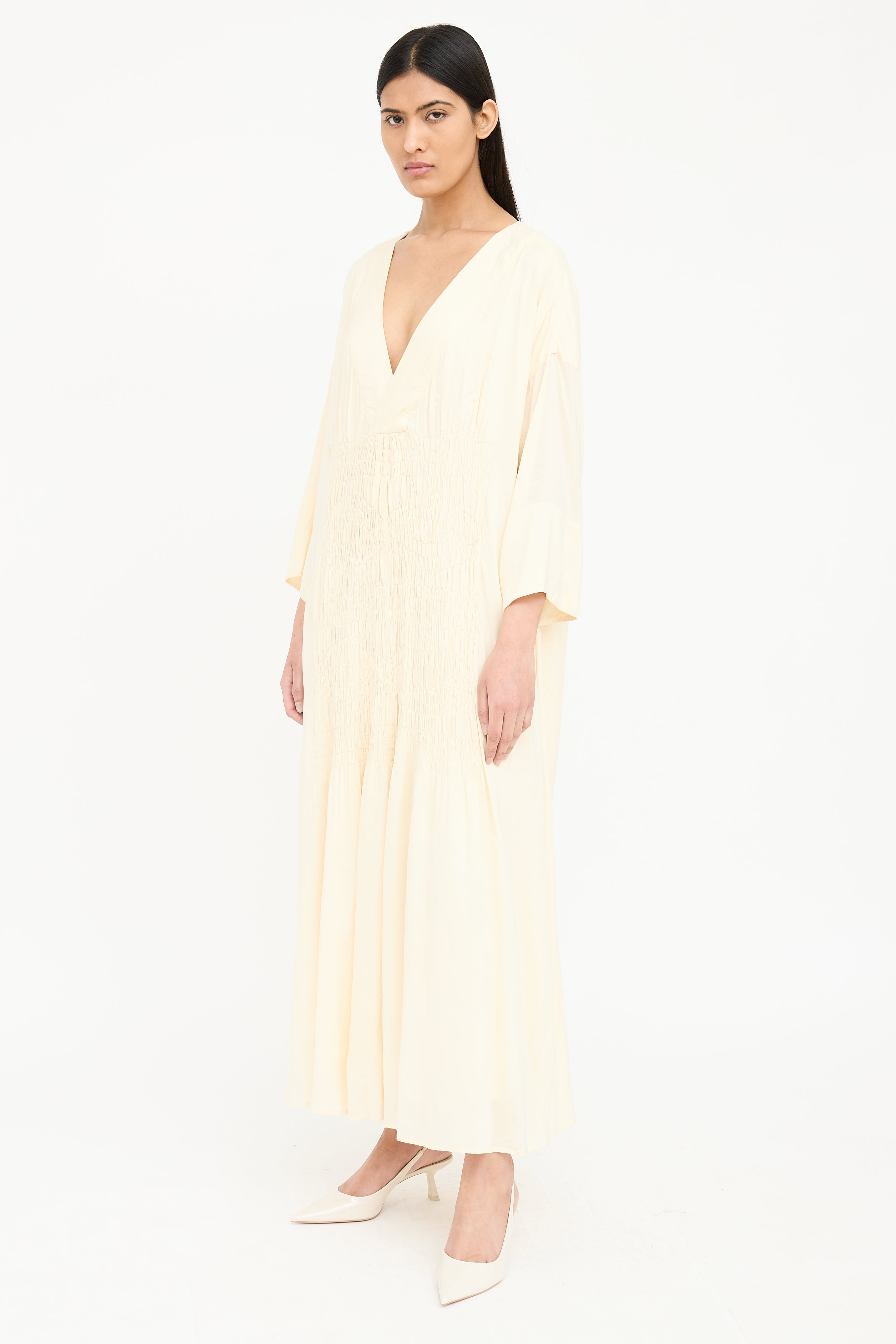 Mara Hoffman Smocked Panel Dress
