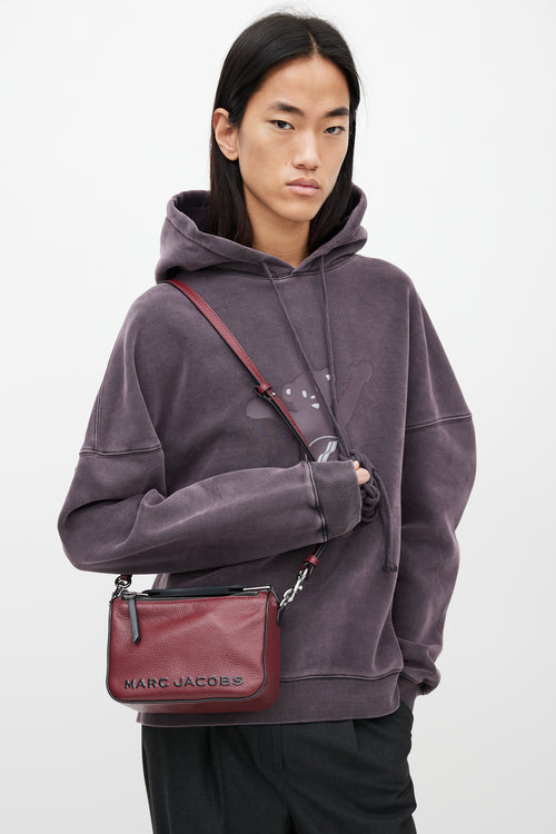 Marc Jacobs Red & Black The Soft Box 23 Leather Bag