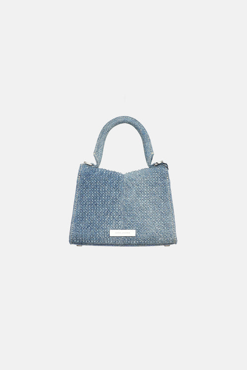 Marc Jacobs St Marc Crystal Denim Mini Bag