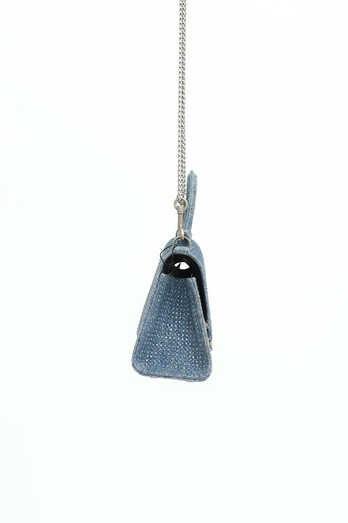 Marc Jacobs St Marc Crystal Denim Mini Bag